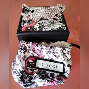 Gucci Tiger Double Crystal Ring